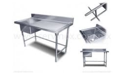 Mobiliario de acero inoxidable para restaurantes