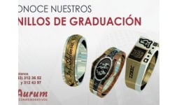 Anillos en chapa de oro - Aurum Conmemorativos