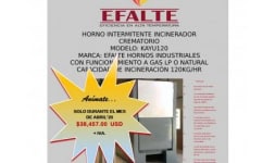 Hornos incineradores para humanos - Eficiencia en Alta Temperatura EFALTE