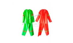Juego de saco y pantalon impermeable con reflejante de neon - Hill Safe