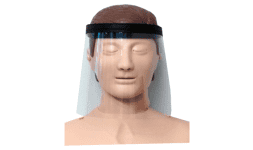 Careta protectora facial amplio