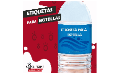 Etiquetas para botellas con certificación FDA