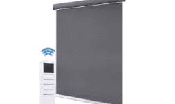 Persianas automaticas tipo enrollable con tela para interiores