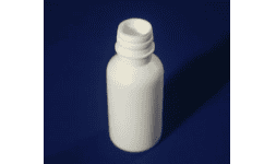 Botellas cilindricas de plastico para medicamentos, con cierre hermético a presión