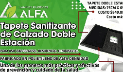 Tapetes sanitizantes de calzado Doble Estación
