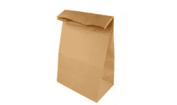 Bolsa de papel kraft con fibras vírgenes o recicladas