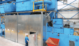 Granalladoras con transportador de malla de alambre para Llantas de aleación de aluminio