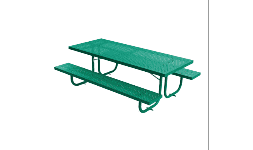 Mobiliario Urbano Marcopicnic18  Mesa Picnic Rectangular Tipo Tablón, Calibre 14