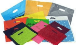 Bolsas de polietileno con asa, fuelle y asas flexibles