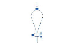 Embudo de separacion tipo squibb EST-1000 GLASSTECH