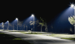 Luminarias solares para alumbrado público