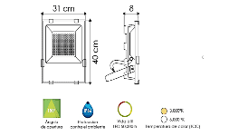 Luminarias leds Energan EG-FL-100W