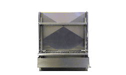 Asador para empotrar fabricado en acero inoxidable