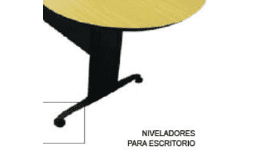 Niveladores con rosca para escritorios 