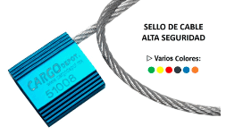 Sellos de alta seguridad de cable ajustable de una sola pieza