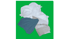 Trapos reciclables de camiseta cosido