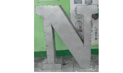 Letras luminosas 3D cajuela metálica