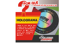 Etiquetas autoadheribles con hologramas 5000 piezas mínimo requerido
