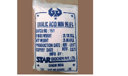 Acido oxálico Marca STAR OXOCHEM para telas