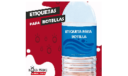 Etiquetas para la industria de bebidas mínimo requerido 5000 piezas