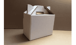 Cajas de carton suajadas tipo lonchera para regalos