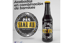 Etiquetas sobre diseño especial con acabado en barniz mate