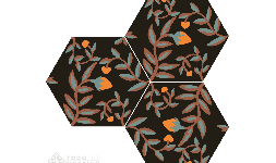 Mosaicos de pasta hexagonales Fragola