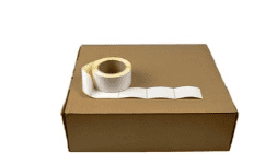 Etiquetas con adhesivo hotmelt para cajas de cartón 