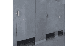 Mamparas para Sanitarios de Oficinas en Acero Porcelanizado