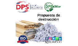 Propuesta de destrucción de documentación confidencial