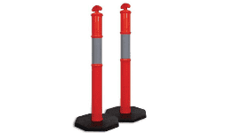 Bolardos flexibles delimitador de carril con base