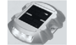Vialetas solares de doble cara color blanco 