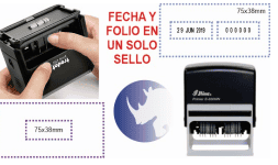 Sellos fechadores con numerador 