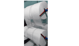 Rollos de foam natural de baja densidad resistente al impacto mecánico