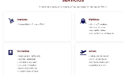 Aduanas fronterizas en el Norte, Sur, Centro, Golfo y Pacifico de México