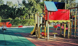 Pisos de caucho para areas de juegos infantiles para parques públicos