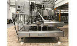 Máquina llenadora de líquidos Rotativa de Acero Inoxidable