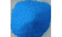 Sulfato de cobre pentahidratado color azul