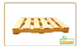 Tarima de madera con saque para exportación