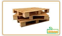 Tarima de madera de tacón chico con entrada en 4 lados