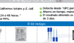Sanitizante de manos: Prueba analítica HandsCheck para calidad microbiológica en Guanajuato