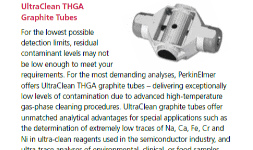 Tubos de Grafito THGA Perkin Elmer