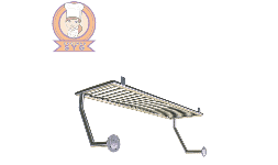 Repisas tubular en acero inoxidable