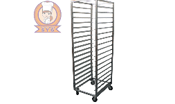 Racks espigueros móviles de acero inoxidable