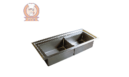 Tarjas doble para sobreponer en acero inoxidable