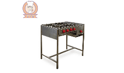Parrillas de 4 quemadores y asador