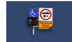 Semáforos para cruces peatonales con cronómetro regresivo