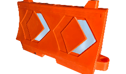 Barrera canalizadora Bidireccional Naranja