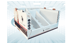 Exhibidores modulares de cartón corrugado para mostradores