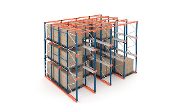 Rack drive in para almacenar productos homogéneos